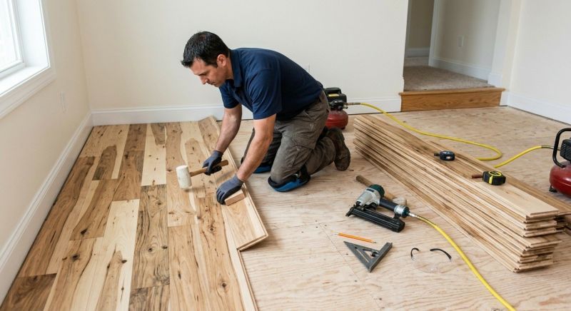 Hickory Floor Installation in Conifer, CO