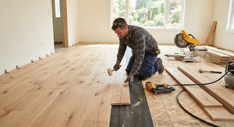 Oak Floor Installation in Black Hawk, CO
