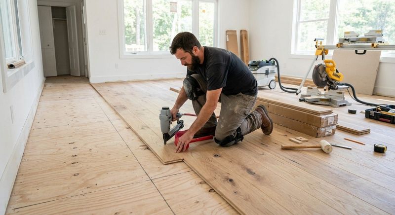 Oak Floor Installation in Evergreen, CO