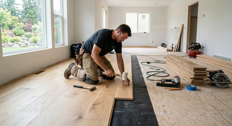 Oak Floor Installation in Conifer, CO