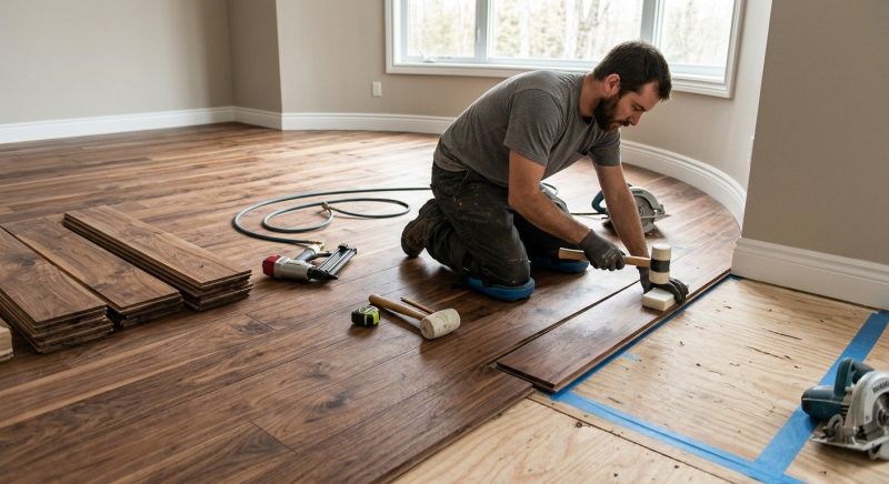 Walnut Flooring Installation in Conifer, CO