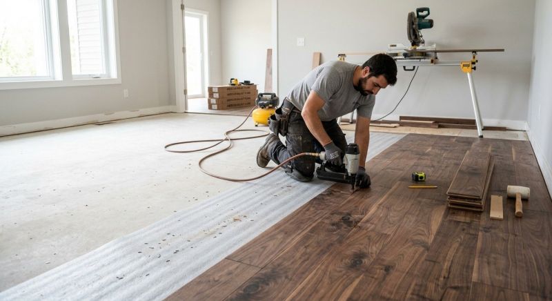 Walnut Flooring Installation in Conifer, CO