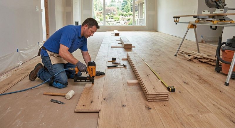 Wide Plank Floor Installation in Conifer, CO